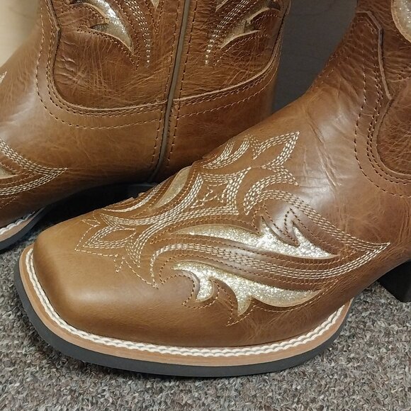 Ariat Women's Round Up Bliss Western Boot - Midday Tan - Picture 3 of 4